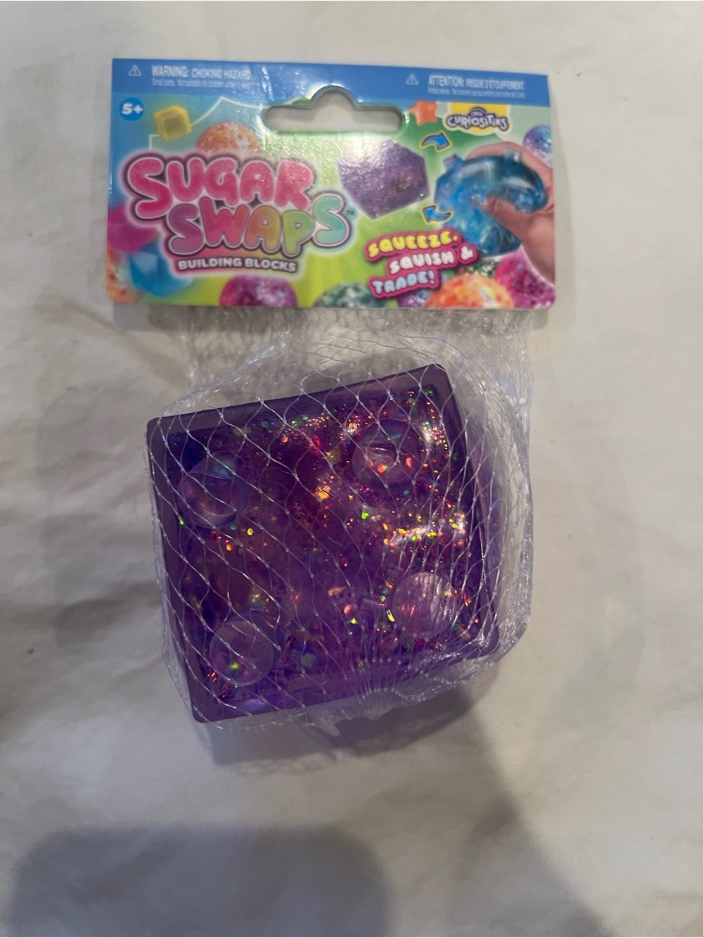 Sugar Swaps Purple Squishee Building Block Toy - Kids Toys